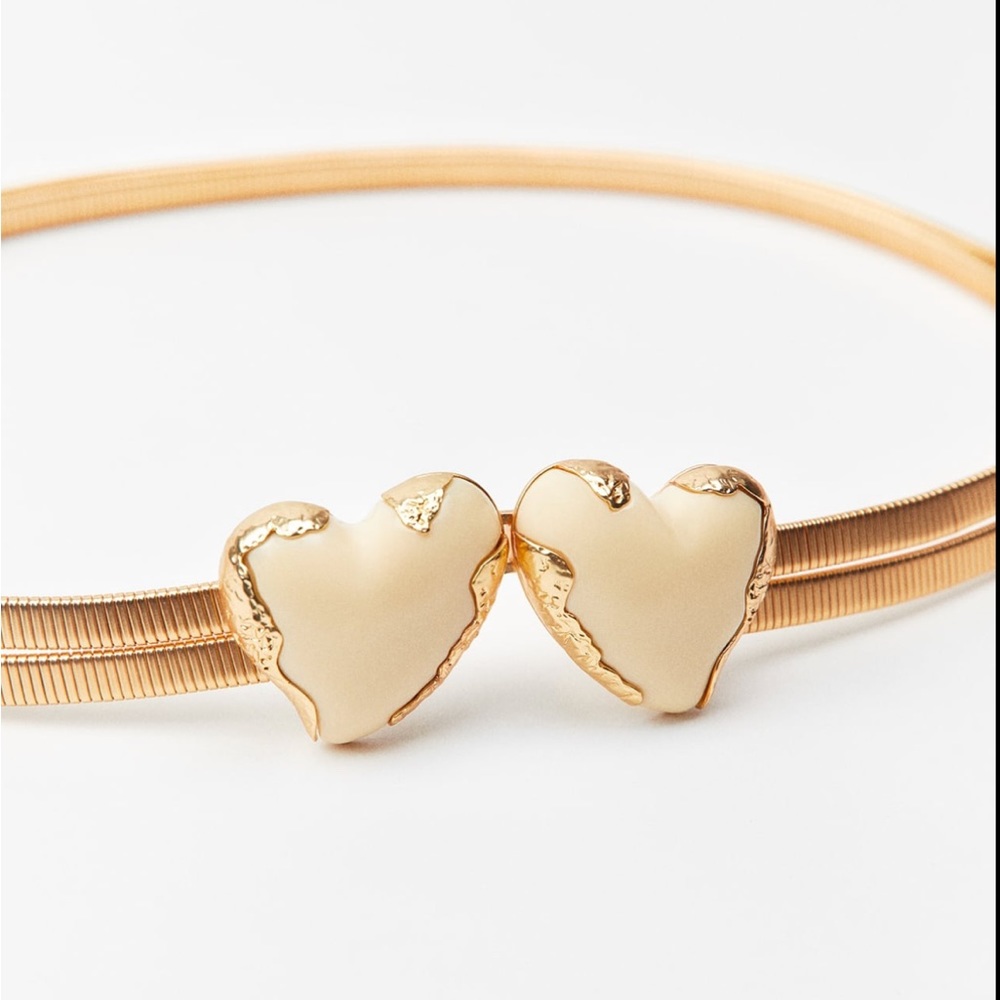 ZARA HEARTS STRETCH BELT